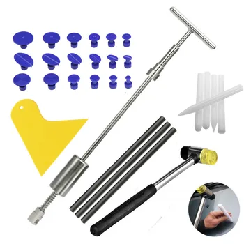 

FURUIX PDR Tools Dent Removal PDR Puller Slide Hammer Kit Car Dent Repair Tool Set Reverse Hammer Repair Hammer & Puller Tabs