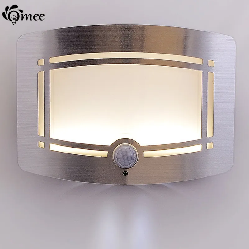 

ABS Wall Light Sensor Control Battery Night Light Novelty Square Bedroom lamp For Home Stair Baby Gift Romantic Wall Lights