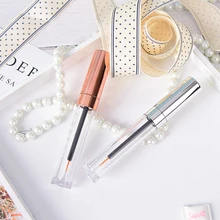 6 мл туба пустая подводка для глаз жидкая подводка для глаз бутылка с кистью CapTransparent Suqare косметический контейнер