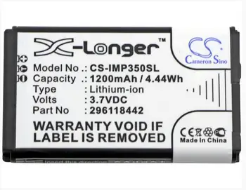

Cameron Sino 1200mAh battery for INGENICO iMP350 iMP350-01P1575A USBLU01A USBLU03A USSCN01A iSMP iSMP Companion 296118442