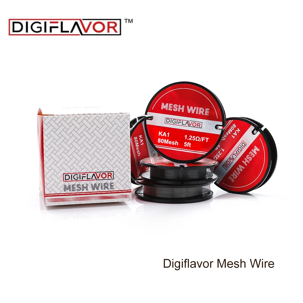 

2pcs Digiflavor Mesh wire electronic cigarette mesh wire Ni80 KA1 SS316 mesh coils for mesh RDTA RDA RTA tank DIY vaporizer