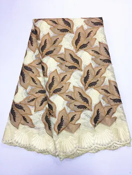 

African Cotton Swiss Voile Lace Fabric High Quality Stones Swiss Voile Lace In Switzerland Cotton African Lace Fabric 5yards