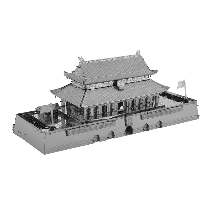 3D металлическая модель Tiananmen DIY Детская Детские паззлы комплект взрослых детей головоломки разведки развития подарок