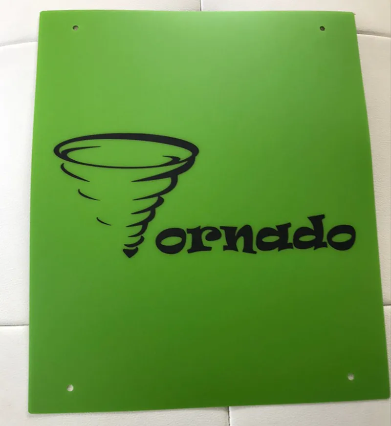 3D طابعة التبعي TEVO تورنادو الرتيلاء برو التدفئة السرير ملصقا 370*310 مللي متر PC فيلم الأخضر ملصق ملون