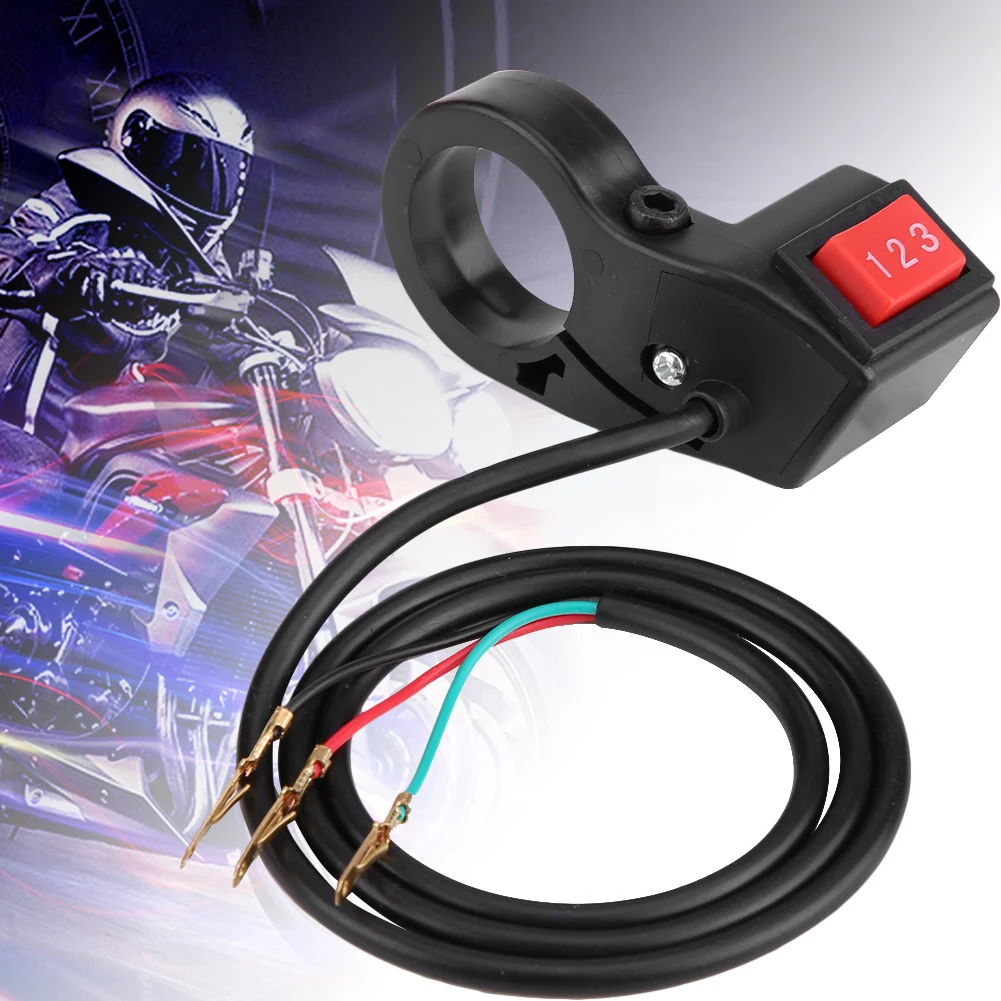 

22mm 7/8in Electric 3 Speed Module Handlebar Switch Shift for Motorcycle E-bike Scooter Motorcycle Switch