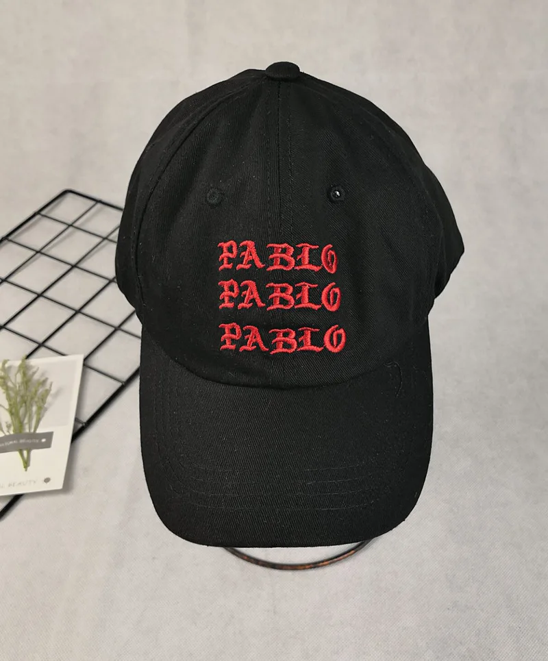 Women Men PABLO Cap Fashion Letter Embroidered Baseball Caps Unisex Solid Cotton Snapback Hat Male Female Hip Hop Hats CP0040 (4)