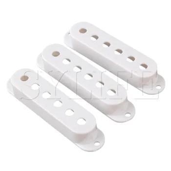 

3 SINGLE COIL PICKUP WHITE COVERS FOR ELECTRIC GUITAR