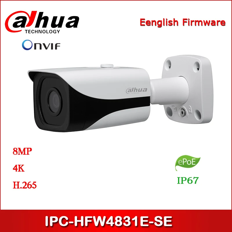 Dahua IP камера 8MP IPC-HFW4831E-SE безопасности с сетевой камерой POE | Безопасность и защита