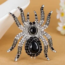 Grandes Broches araignée de marque de luxe, bijoux Steampunk à la mode Colar feminino Broches vintage meilleure broche de fête Relogio Vaz