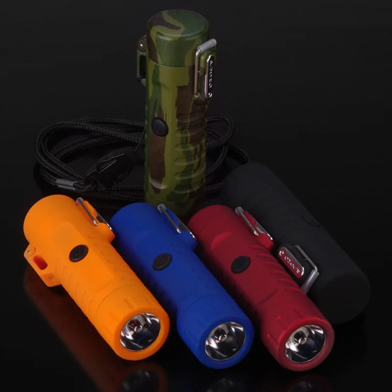 Водонепроницаемая USB Зажигалка перезаряжаемая беспламенная зажигалка с