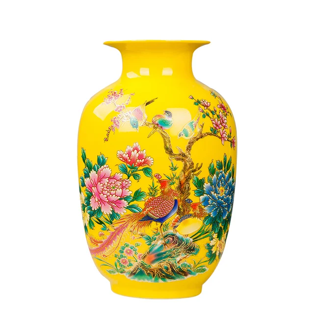 Jingdezhen Porcelain Flower Vase Ceramic Flower Holder 13 Models Choosing Home Desk Christmas Decoration 6