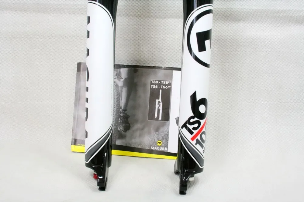Perfect Magura MTB TS6 X100 Air Fork Manual Dynamic Lockout 1-1/8" SUSPENSION FORK WHITE / BLACK 3