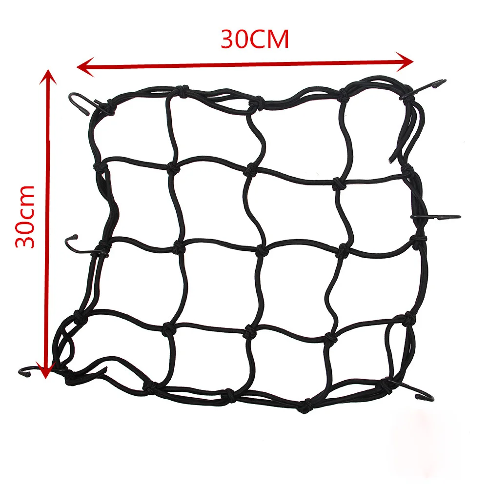 

SUV Car Truck Rear Cargo Net Storage Bag Luggage Organizer Hook Pouch 30x30cm