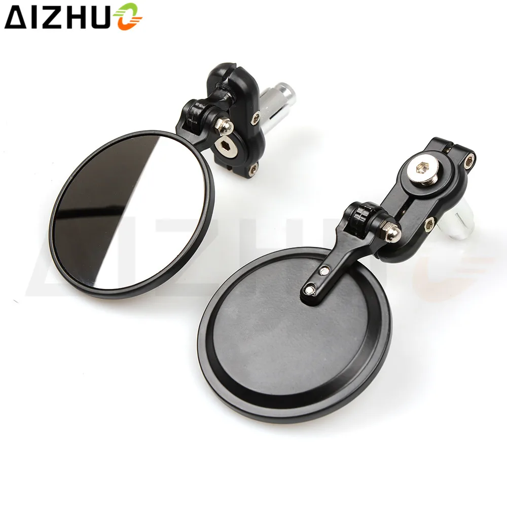 7/8'' 22mm Motorcycle Rearview mirrors Aluminum Round Handlebar End