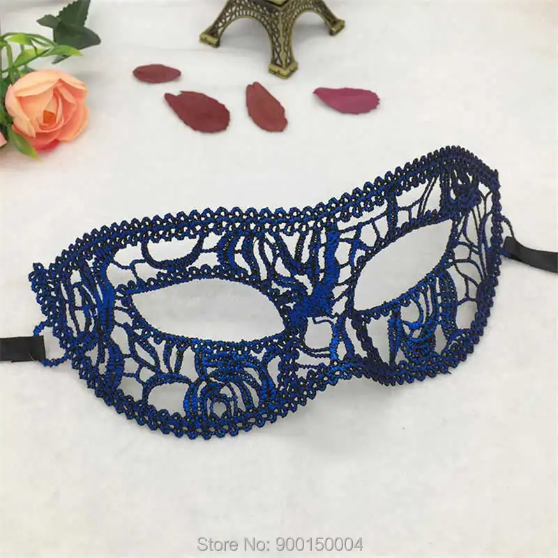 1pc Blue Sexy Lady Lace Mask Eye Mask For Masquerade Party Halloween Party Fancy Drop shipping  (28)