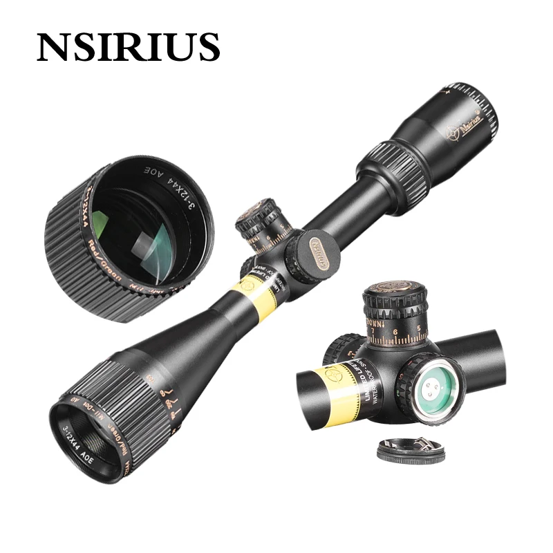 

Optical 3-12x44 Scoper Field Sniper Collimator Riflescopes Riflescope Hunting Red Dot Sight Scope Telescope Target