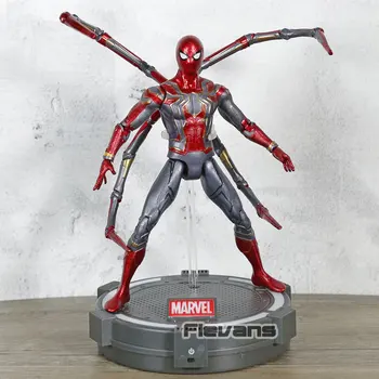 

Marvel Avengers Infinity War Iron Spider Spiderman PVC Action Figure with LED Light Base Collectible Model Toy