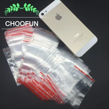 

Wholesale 600x100pcs/lot 5x7cm Jewelry Ziplock Zip Zipped Lock Reclosable Plastic Poly Clear Packaging Bags PE Self Sealing Bag