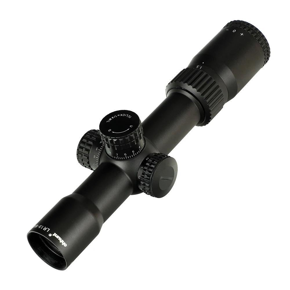 Тактический ohhunt LR 1,5-8X28 ИК компактный охотничий прицел Mil Dot стекло травленая сетка Красное освещение башенки замок Сброс прицел