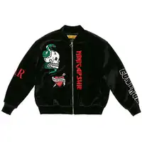 Kpop Bangtan Boys JIMIN Same Velvet Embroidery Padded Hoodie Coat Varsity Top Quality Black Jacket Outwear