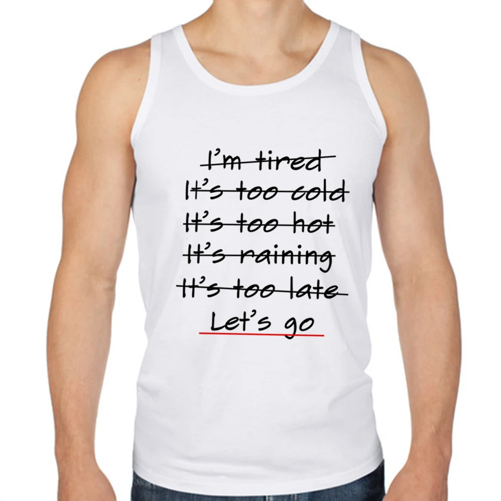 Mens Fashion Fitness Tank Top Funny Letter Designer Vests Mens Summer