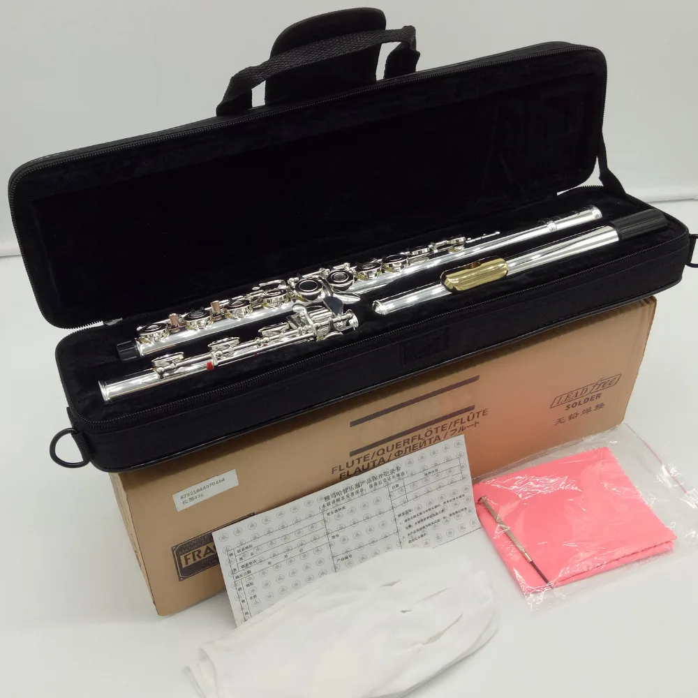 

MFC Japan Intermediate Standards Flutes MFCFL-471 With Gold-plated Lip Holder Flute Silver Plated 17 Holes Open Hole