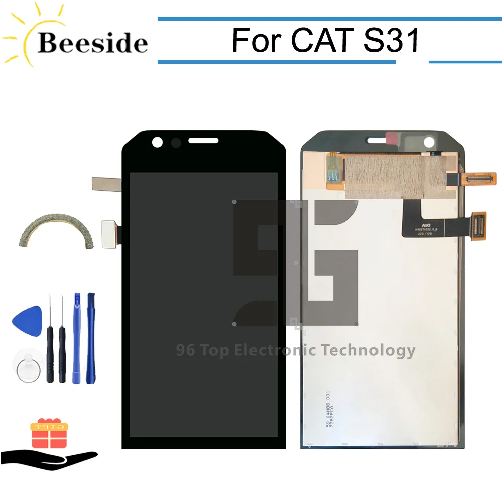 

AA+ Quality LCD 4.7 '' Black For Caterpillar CAT S31 CD Display Touch Screen Digitizer Assembly Replace With Tools
