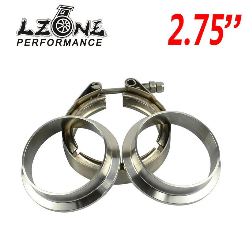 

LZONE - 2.75" V Band clamp flange Kit (Stainless Steel 304 Clamp+SUS304 Flange) For turbo exhaust downpipe JR-VCN275+VFN275