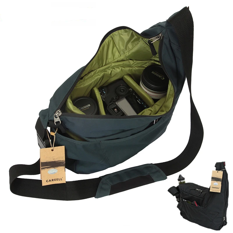 Leve à Prova Bolsa de Ombro Bolsa de Câmera Homem e Mulher Venda Quente Careell Dslr Água Slr Câmera Micro-único Profissional Casual C2028 - Image 2