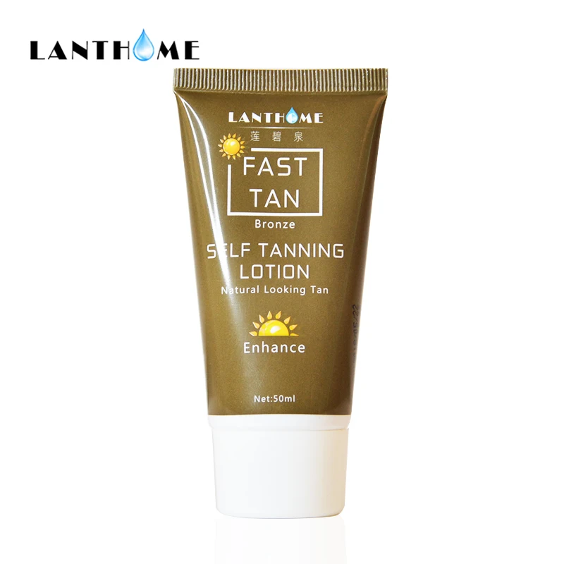 Lanthome Cream Body Bronze Self hand Sun Tan Tanning Enhance Lotion Day