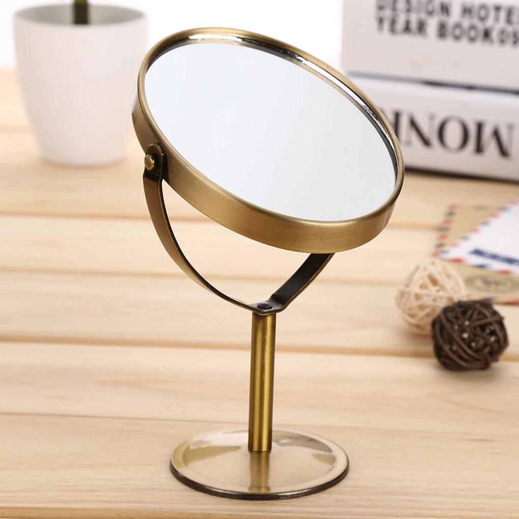 

4 Styles New Double Side Hairdressing Mirror Desk Makeup Mirror 1:2 Magnifying Function Glass Cosmetic Mirrors