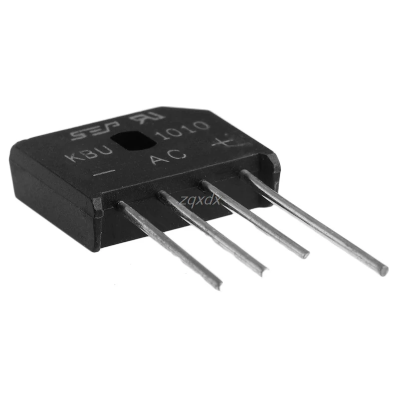 Однофазный диодный мостовой выпрямитель KBU1010 KBU 1010 10A 1000V IC Chip Прямая поставка 5