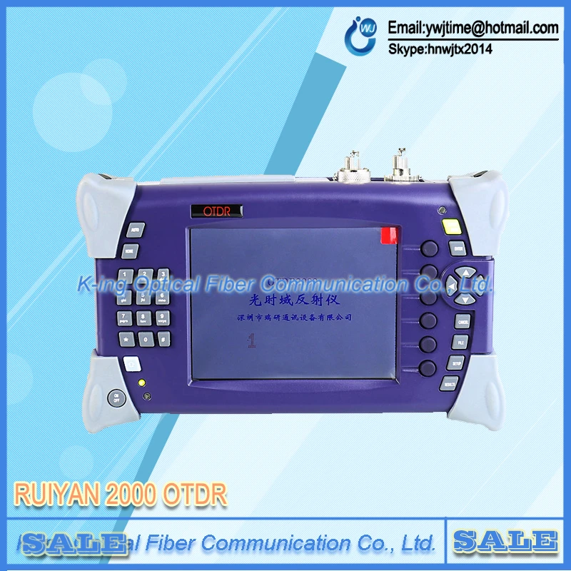 

DHL FEDEX Free shipping Digtial Optical Fiber SM OTDR Tester RY-OT2000 1310/1550nm 15/16dB With 5mW Visual Fault Locator (VFL)