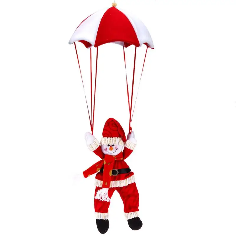 Рождественское потолочное украшение, парашют 24 см, Санта Клаус, подвесная подвеска, новогодний navidad, Рождественское украшение для дома
