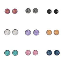 Список мода простой блестящий кристалл серьги-кольца Рождественский подарок 1 пара