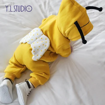 

Autumn Toddler Boys Girls Romper Cute Animal Dress Up Clothing Jumpsuit Hooded Clothes Best Autumn Long-sleeved Warm Onesies