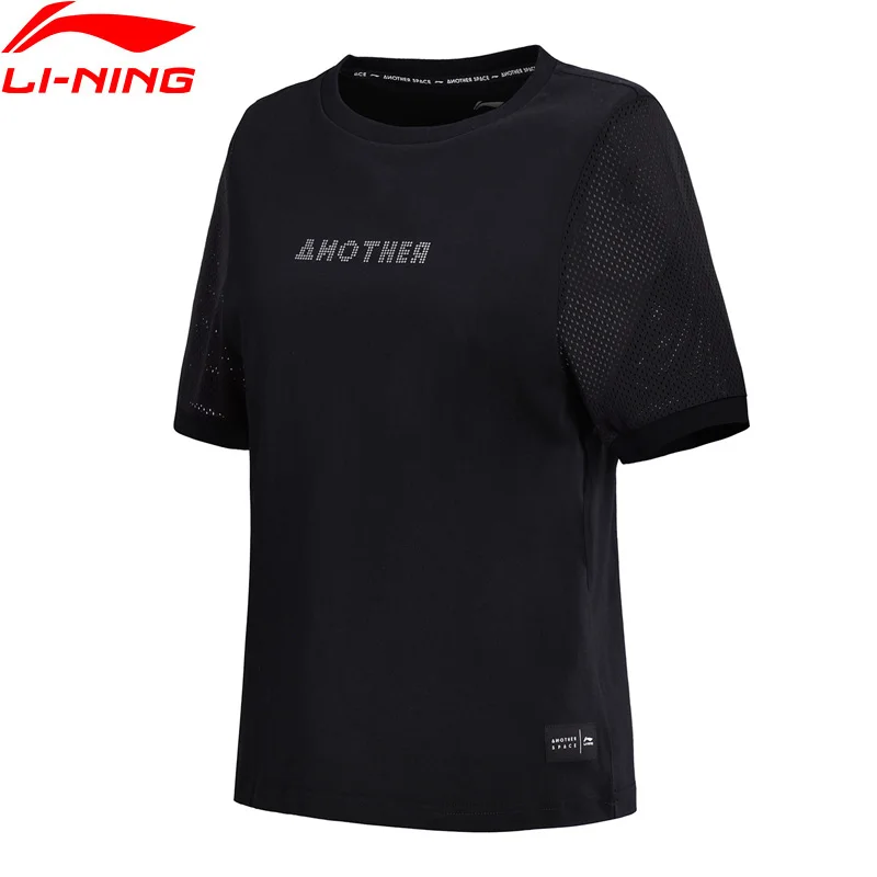 

Li-Ning Women The Trend Sports T-shirt 100% Cotton Loose Fit Breathable Comfort LiNing Fitness Sport Tee Tops AHSN082 CAMJ18