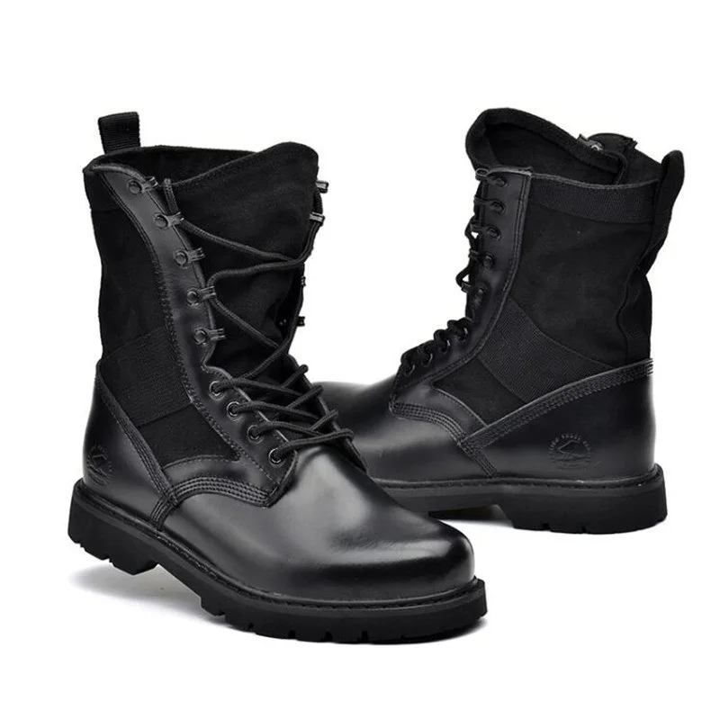 Táticas 35 Novos khaki Dos Ar 46 black preto Add Ao Do Wool Livre Tamanho Deserto Wool De Bege Genuíno Ferramentas Homens Botas Couro Exército Combate aqxAXarRw