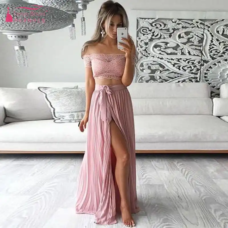 two piece wedding guest outfit