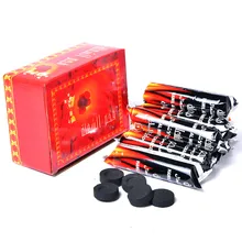 100 шт./кор. диаметром 33 мм hoookah уголь трубка для кальяна наргиле угля быстро горение Чичи Sisha наргиле, Waterpijp аксессуары