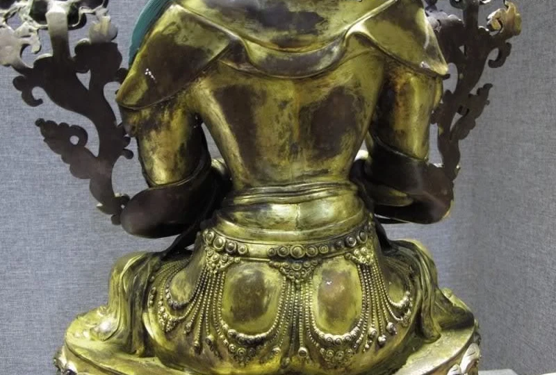 Тибетская бронза медь 24 К золото позолота Vajradhara Vajrasattva Manjusri GuanYin Будда