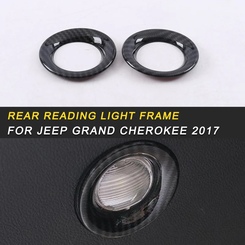 

Rear Reading Light Trim Covers Tailgate Reading Light Interior Accessories for Jeep Grand Cherokee 2017 Auto Car-styling