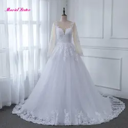 Дешевое свадебное платье 2019 Alibaba Интернет-магазин Сексуальная Иллюзия сзади принцесса свадебное платье бальное платье Robe De Mariee Vestido Novia