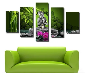 

Full Square Drill Diamond Embroidery mosaic patterns 3d diy 5d diamond painting buddha home decoration triptych wall art 5 pcs