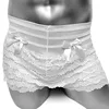 Sexy Mens Ruffle Lace Panties Dance Bloomers Sexy Lingerie Sissy Frilly Knickers Pettipants Fetish Layered Boyshort Underwear 3