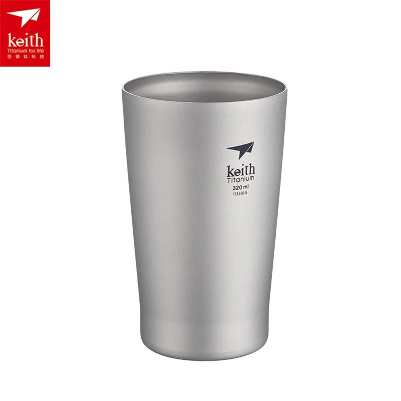 Keith Titanium Double Wall Water Cup Ultralight Coffee Mug Outdoor Portable Tea Cup Ti9221 цена Keith Titanium Double Wall Water Cup Ultralight Coffee Mug Outdoor Portable Tea Cup Ti9221 цены онлайн
