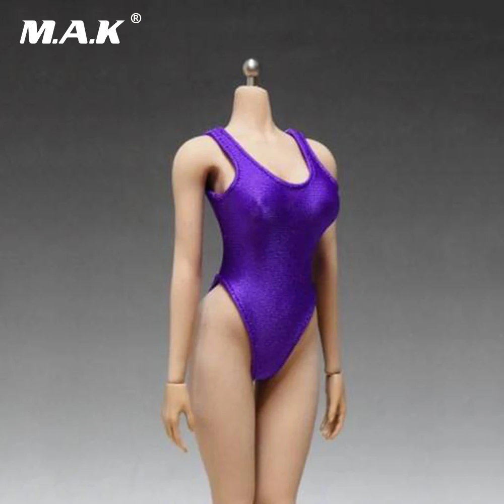 

1/6 Scale Purple Swimsuit Female Girl Tights Sexy Underwear Jumpsuit Models For 12'' Women Body Figure Accessories