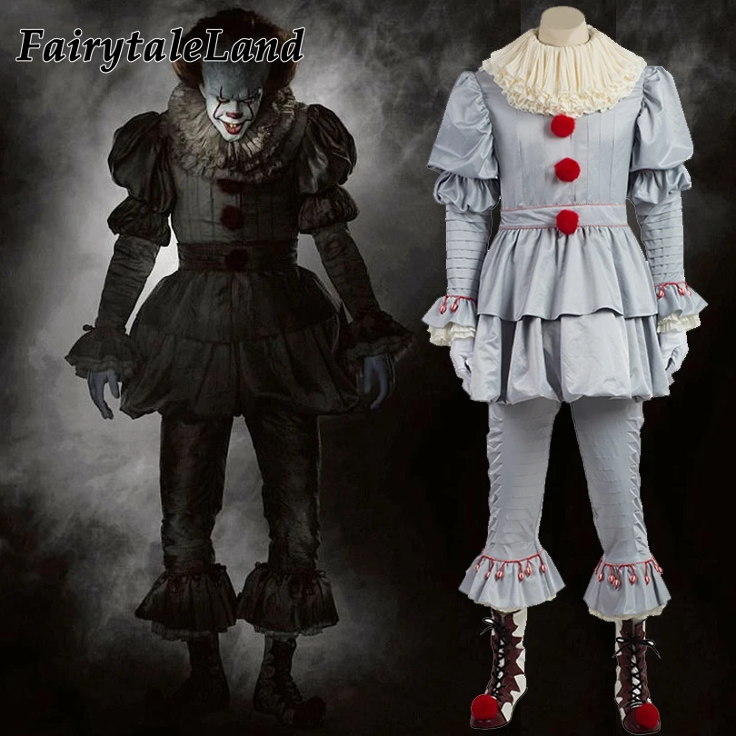 Stephen King's It Pennywise Cosplay Costume Adult Men Women Clown costume suit Custom made fancy