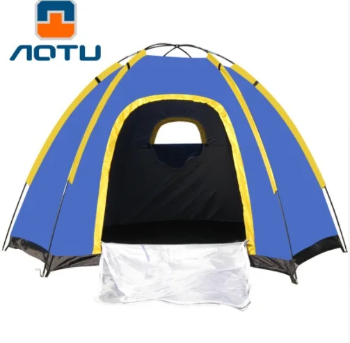 

Aotu Camping 3-4 Mensen Hexagon outdoor familie enkele laag Tent Reizen Tent