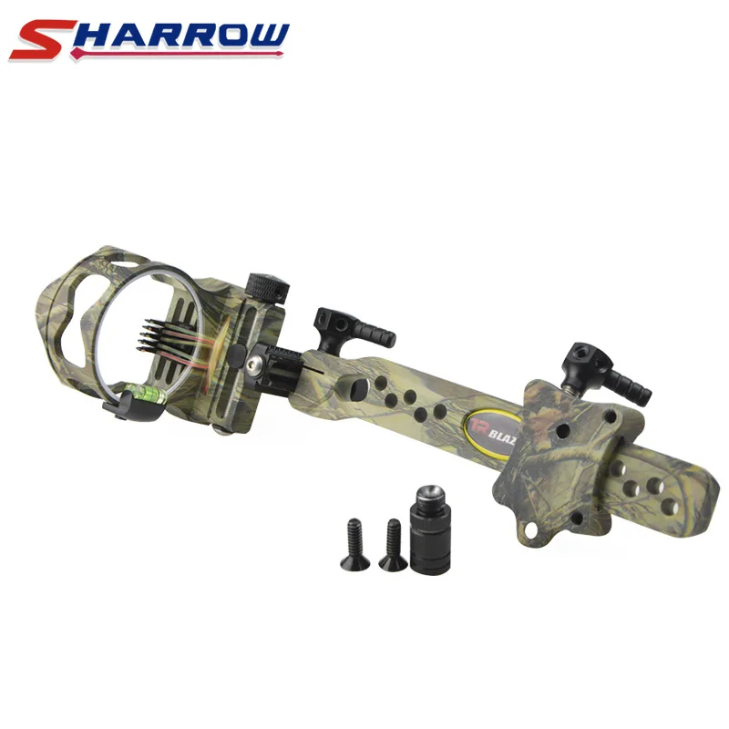 1 Piece Micro Adjustable 5 Pin Compound Bow Sight Long Bar Adjustable